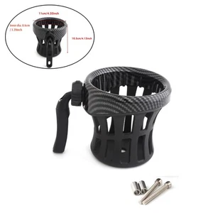 Universal Handlebar Drink Cup Bottle Holder Mount Mesh Basket For Honda Goldwing - Picture 1 of 11