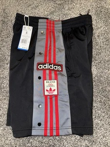 Adidas Originals Adibreak Trefoil Shorts Schwarz Grau Rot IM9446 Größe S Herren Neu - Bild 1 von 9
