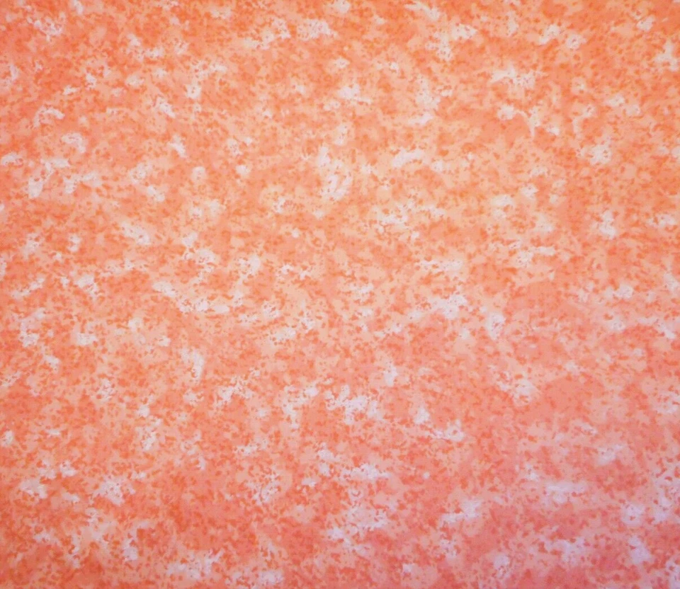 Chintz Fabric By The Yard White on Mottled Light Pink Polish Cotton Vtg #B C - Image 1 of 1