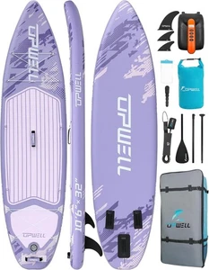 10’6”x 32”x 6” Inflatable Stand Up Paddle Board with SUP Accessories - Picture 1 of 6