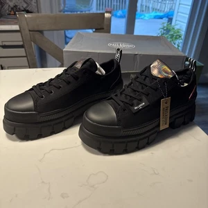 Zapatos de plataforma Palladium Revolt Lo TX negros/negros para mujer talla 11 nuevos en caja - Imagen 1 de 9