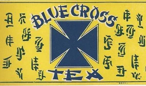 Blue Cross Tea Unused Vintage Label New Orleans Import Co. New Orleans, La. - Picture 1 of 2