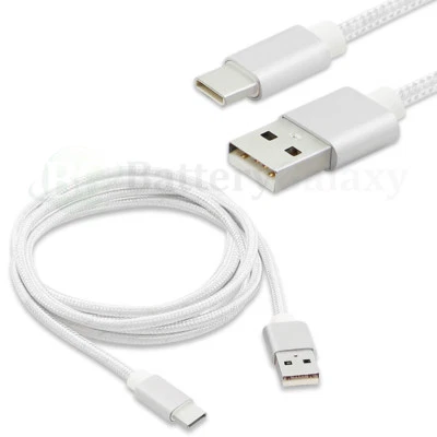 1-100 Lot USB Type C 6FT Braided Cable for Phone ZTE Imperial Max 2 /Zmax Pro - Image 1 of 4