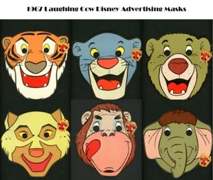 1967 Walt Disney Productions Dschungelbuch Die lachende Kuh Werbung Masken Lot - Bild 1 von 9