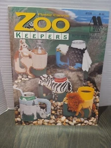 Annie's Attic Zoo Keepers Plastic Canvas Booklet 87C55 Animals - Picture 1 of 5