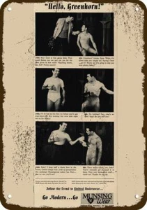 1939 MUNSINGWEAR Men's Underwear Vintage Appearance DECORATIVE METAL SIGN JOE &  - Picture 1 of 1