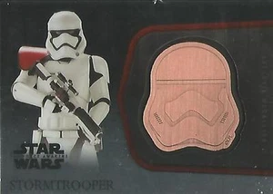 Tarjeta medallón de bronce Star Wars Force Awakens cromada: M-24 "Stormtrooper" #29/50 - Imagen 1 de 1