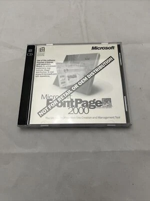 Microsoft Frontpage 2000 - Not for Retail Version Vintage Software for Windows - Image 1 of 4