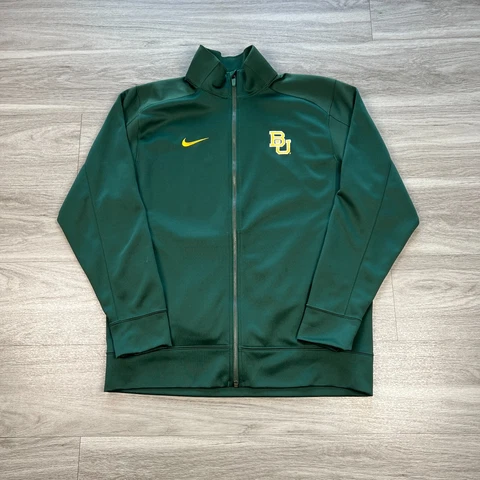 Baylor Bears Jacket Mens Large Green Nike Basketball College NCAA Track Cover