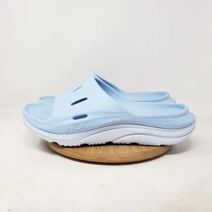 Hoka Sandals Mens 10 Ora Recovery Slide 3 Slip On Pool Beach Blue Shoes - Picture 1 of 13