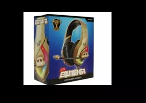 Bugha Limited Edition Gold LED Gaming Headphones - Picture 1 of 4