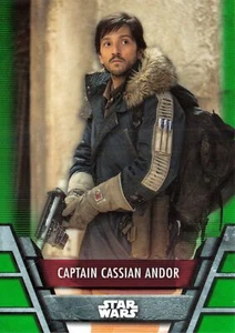 CAPTAIN CASSIAN ANDOR / 2020 Topps Star Wars Holocron Series GREEN BASE REB-24 - Picture 1 of 2