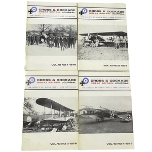 4 CROSS & COCKADE GREAT BRITAIN JOURNALs 1979 quarterly Aviation WWI - Picture 1 of 12