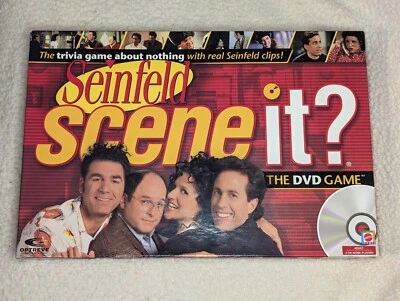 Seinfeld Scene It DVD Trivia Game by Mattel 2008 Complete Sealed Cards Excellent - Image 1 of 4