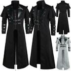 Steampunk Men Coat Medieval Gothic Long Stage Performance Cosplay Costume 5 XL