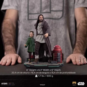 Iron Studios Star Wars Obi-Wan and Young Leia Deluxe 1/10 Scale Statue Figure - Picture 1 of 11