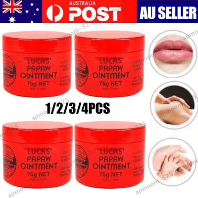 1-4x LUCAS' PAPAW OINTMENT 75g Pawpaw Cream Paw Paw Ointment Moisturising Cream - image 1 of 4