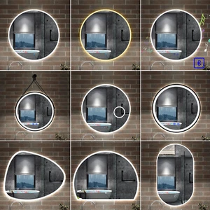 Spiegel Rund Badezimmerspiegel Wandspiegel LED Beleuchtung Badspiegel φ40-100 cm - Bild 1 von 44