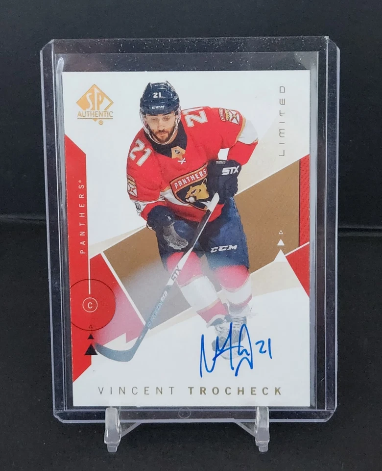VINCENT TROCHECK 2018-19 UPPER DECK SP AUTHENTIC  AUTOGRAPH AUTO LIMITED #17 - Image 1 of 2