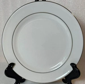 Totally Today Salad Plate All White Gold Trim w Inner Band 7.25in Replacement - Picture 1 of 4