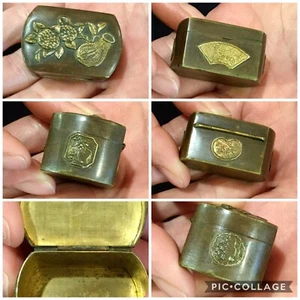 ANTIKE SHAKUDO BOX IN BRONZE & GOLD MIT MEHREREN KENNZEICHEN! PHÄNOMENAL, PERFEKT! - Bild 1 von 7