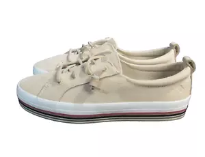 Sperry – Crest Vibe lässiger Damen-Plateausneaker cremefarben Größe 11 M - Bild 1 von 15