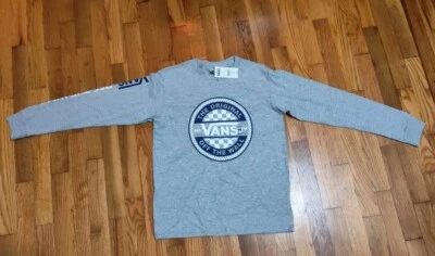 Grey Vans Long Sleeve Shirt Youth Medium Brand New With Original Tag And Unworn - Image 1 of 4