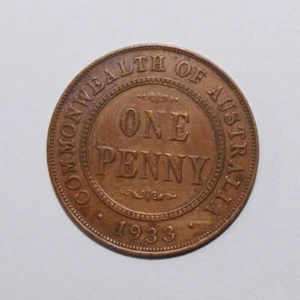 1933, Large Penny Australia Very High Value Coin - Picture 1 of 3