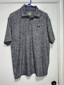 Camisa Under Armor Para Hombres Polo Mediana Equipo de Calce Suelto Gris Golf - Imagen 1 de 5