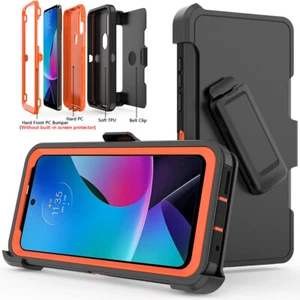 Für Motorola Moto G Play 2023 Hülle TPU Handy Stoßfest + Gürtelclip passt Otterbox - Bild 1 von 26