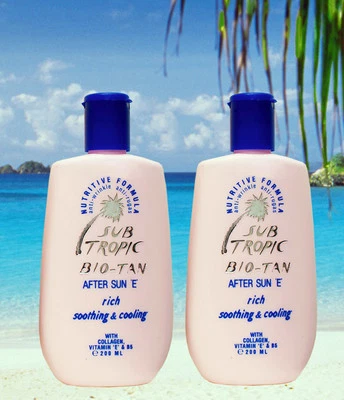 SUB TROPIC BIO TAN After Sun Tan Extender feuchtigkeitsspendende Lotion Sonnenbrand Relief Lotion mit Aloe Vera