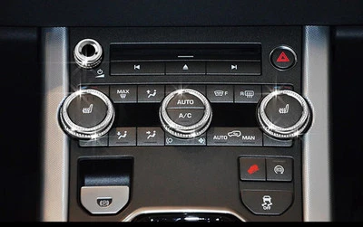 Cubierta de interruptor de volumen estéreo de CA de consola de cristal para Range Rover Evoque 12-18 Foto 1 de 3