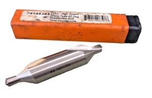 New Hertel 3/4" #8 HSS, Combined Drill Plain Type Countersink 60° - Picture 1 of 4