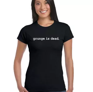 Grunge Is Dead - Damen-T-Shirt Nirvana wie getragen von Kurt Cobain - Bild 1 von 2
