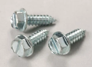 License Plate Screws Slotted Hex Head Self-Tapping Qty 100 - Picture 1 of 3