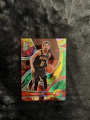 2021-2022 Panini Spectra Spectracular Debut Asia Red & Yellow Trae Young /75 - Image 1 of 2