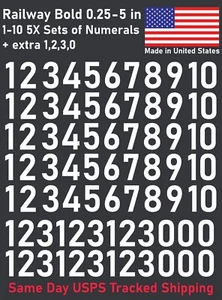 1-10 50+20 Outdoor Vinyl Decal Numbers for Mailbox, Shop, Wall, Address, Locker - Picture 1 of 39