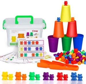 Counting Bears with Sorting Cups STEM Educational Toy for Toddlers & Preschoo - Picture 1 of 7