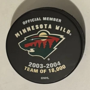 MINNESOTA WILD HOCKEY PUCK - Foto 1 di 2