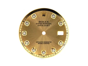 RLX Datejust Torta Pan colore oro con quadrante diamantato - 1601... - Foto 1 di 3