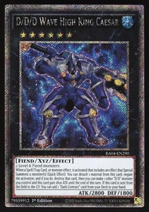 D/D/D Wave High King Caesar - RA04-EN290 - Platinum Secret Rare - Yugioh - Picture 1 of 1