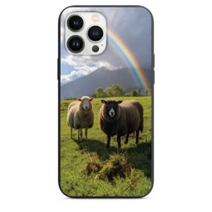 Whimsical Rainbow and Sheep Duo Design Handyhülle für iPhone 7 8 X XS XR SE 11 1 - Bild 1 von 31