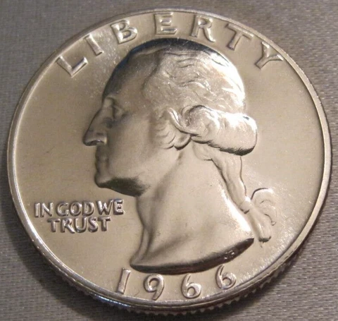 BETTER AS SHOWN - 1966 SMS UNCIRCULATED WASHINGTON QUARTER *** 109 Cover