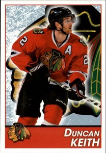2013-14 Panini Stickers Chicago Blackhawks Hockey Card #192 Duncan Keith