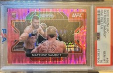 2022 Panini Prizm UFC Mateusz Gamrot #66 Rookie Card RC Pulsar /42 PSA 10 GEM