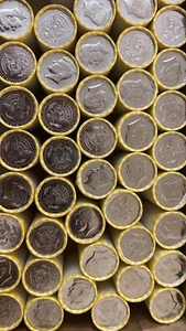 10 Rollen Half Dollar Münzen 100 $ FV Bank versiegelt Loomis/ Brinks (200 Münzen) - Bild 1 von 1