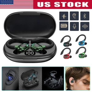 Bluetooth Headset 5.0 TWS Wireless Earphones Earbuds Headphones Stereo Ear Hook - Bild 1 von 16