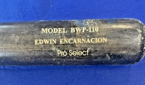 EDWIN ENCARNACIÓN Juego Usado Murciélago AUTOGRAFIADO TORONTA BLUE JAYS - Imagen 1 de 7