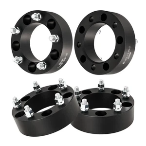 Set of 4 2" 5x5.5" Wheel Spacers 1/2"x20 108mm For Ford F-150 Dodge Ram 1500 - Picture 1 of 13