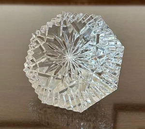 Waterford facettierter Kristall Diamant Pyramide Briefbeschwerer - Bild 1 von 6